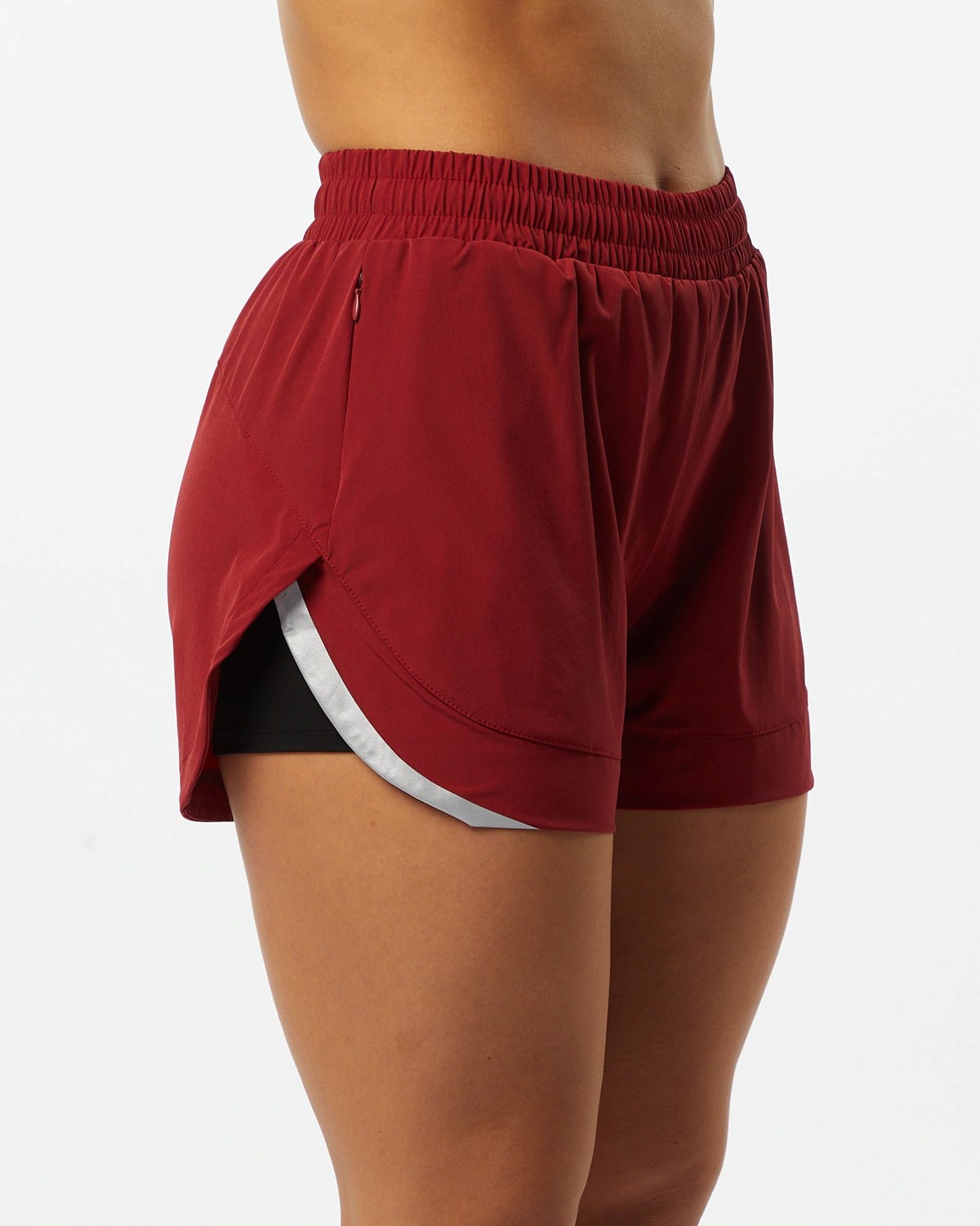 Alphalete Doublée Woven 4-Way Stretch Corta Rouge Femme | LQL-92864803