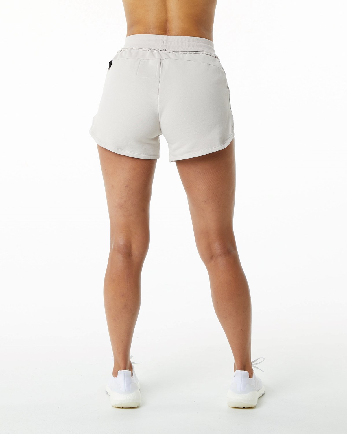 Alphalete Heavyweight Washed Terry Corta Moonstone Femme | LYU-87171799