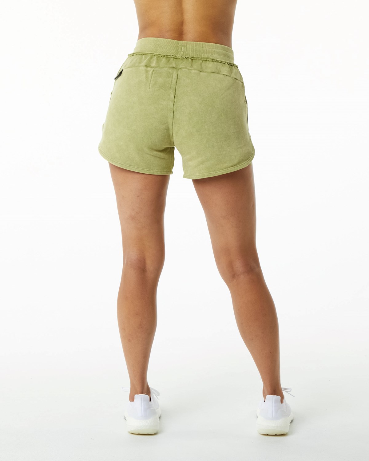 Alphalete Heavyweight Washed Terry Corta Vert Femme | FTX-14078880