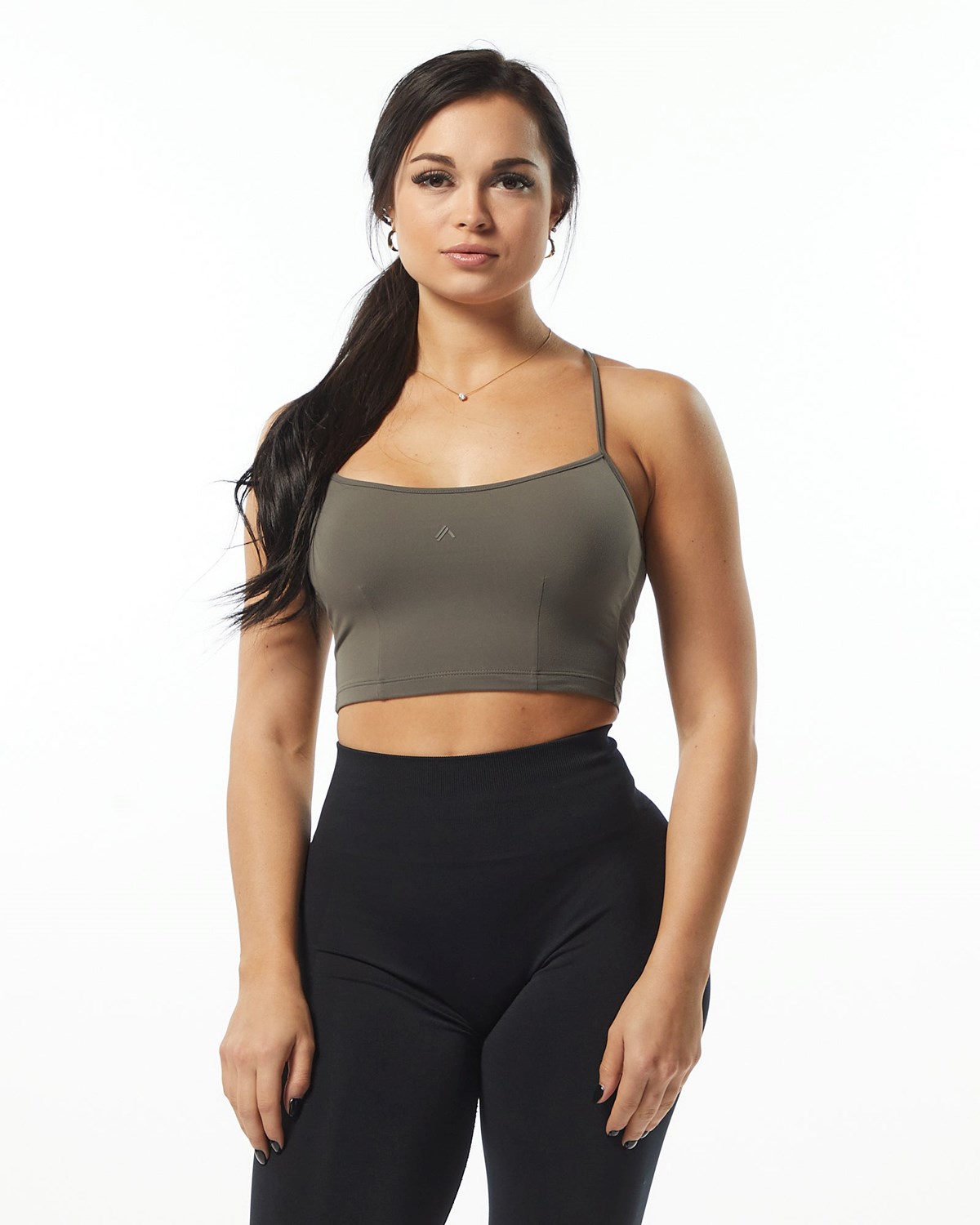 Alphalete Camisole Y-Back Crop Tank Grise Femme | GKC-12367008