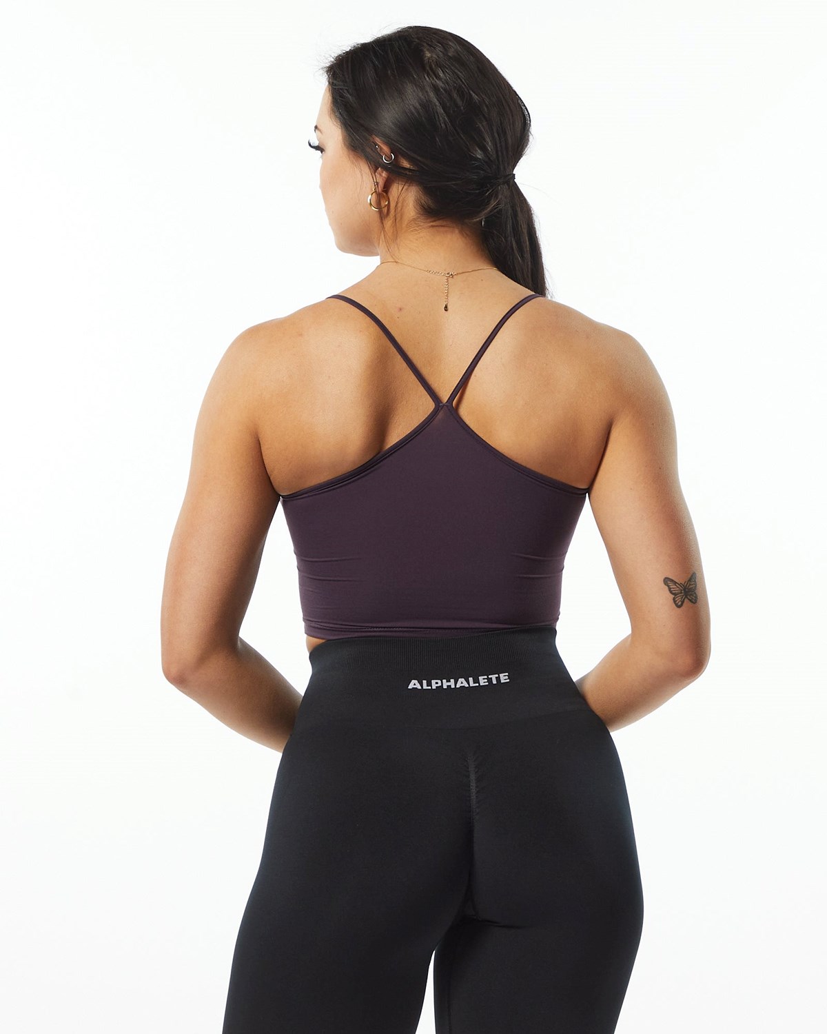 Alphalete Camisole Y-Back Crop Tank Violette Femme | RWV-26054012