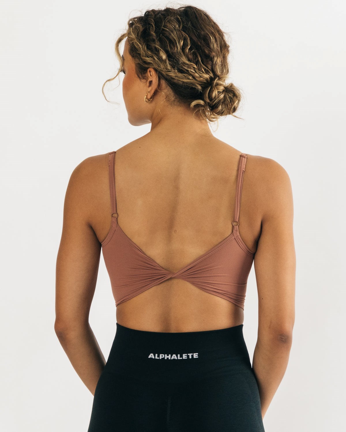 Alphalete Fitted Cropped Tank Blush Femme | UFD-75815206