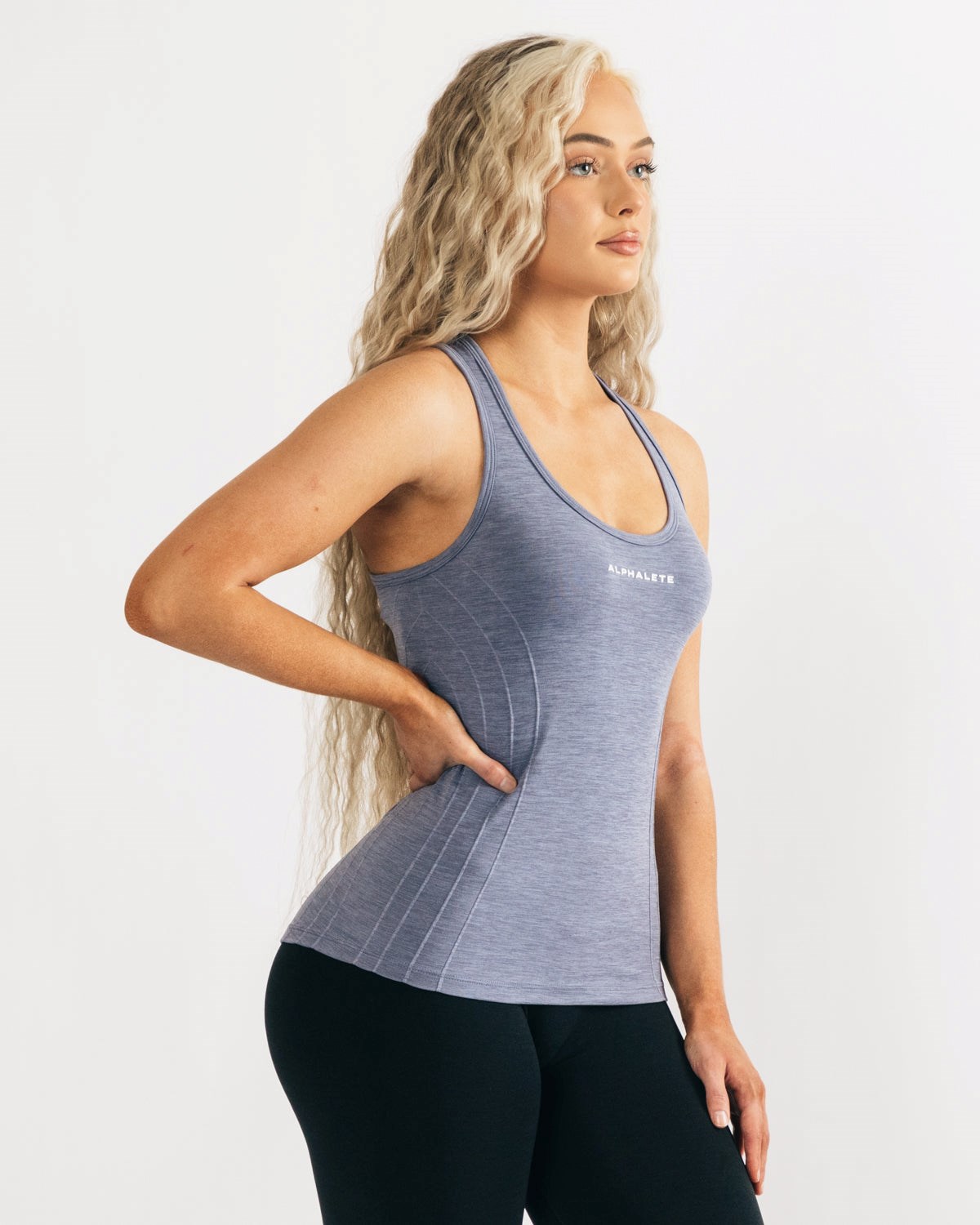 Alphalete High Performance Seamless Tank Bleu Femme | PKF-61108055