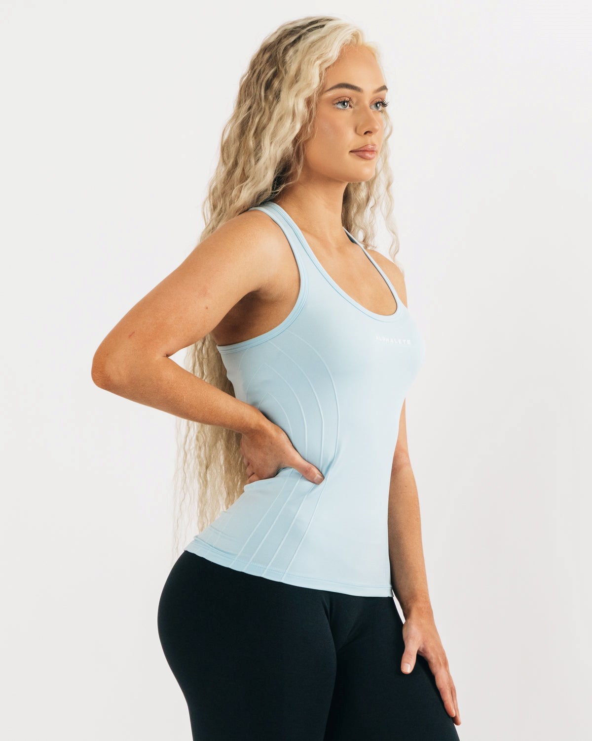 Alphalete High Performance Seamless Tank Bleu Femme | XZP-21124939