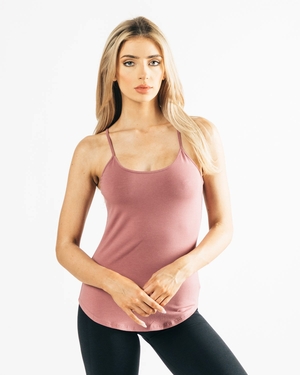 Alphalete Full-Length Premium Tank Cranberry Ice Femme | BHJ-70737121