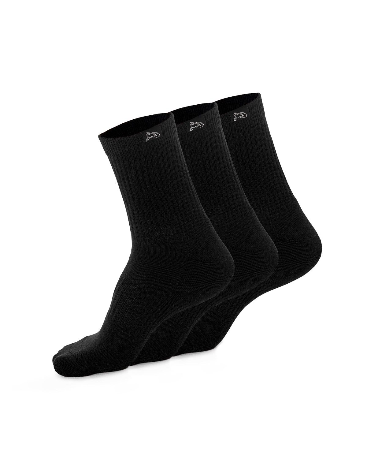 Alphalete Crew Sock Noir Femme | ELX-45144872