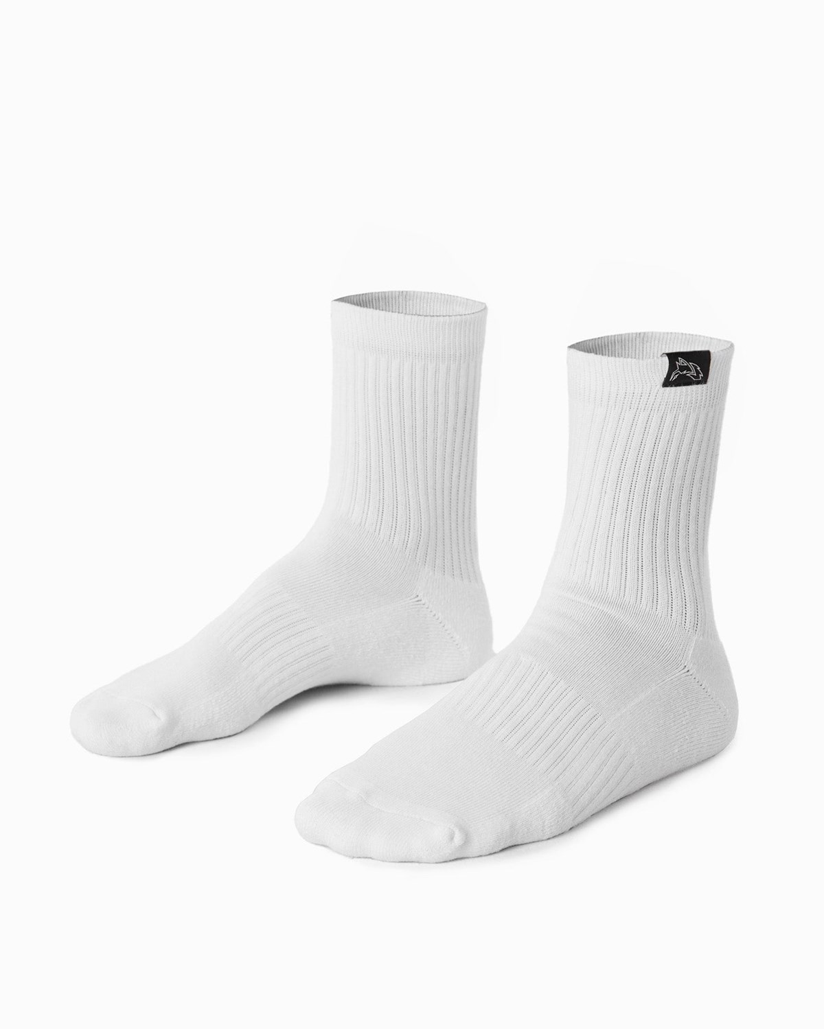 Alphalete Crew Sock Blanche Femme | ZOW-06157043