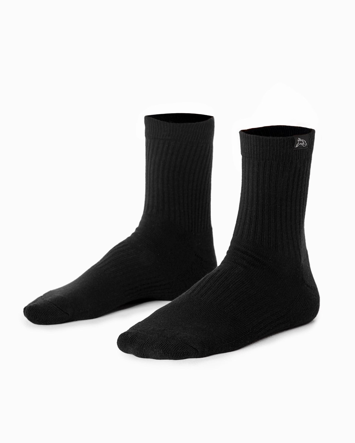 Alphalete Crew Sock Noir Femme | ELX-45144872