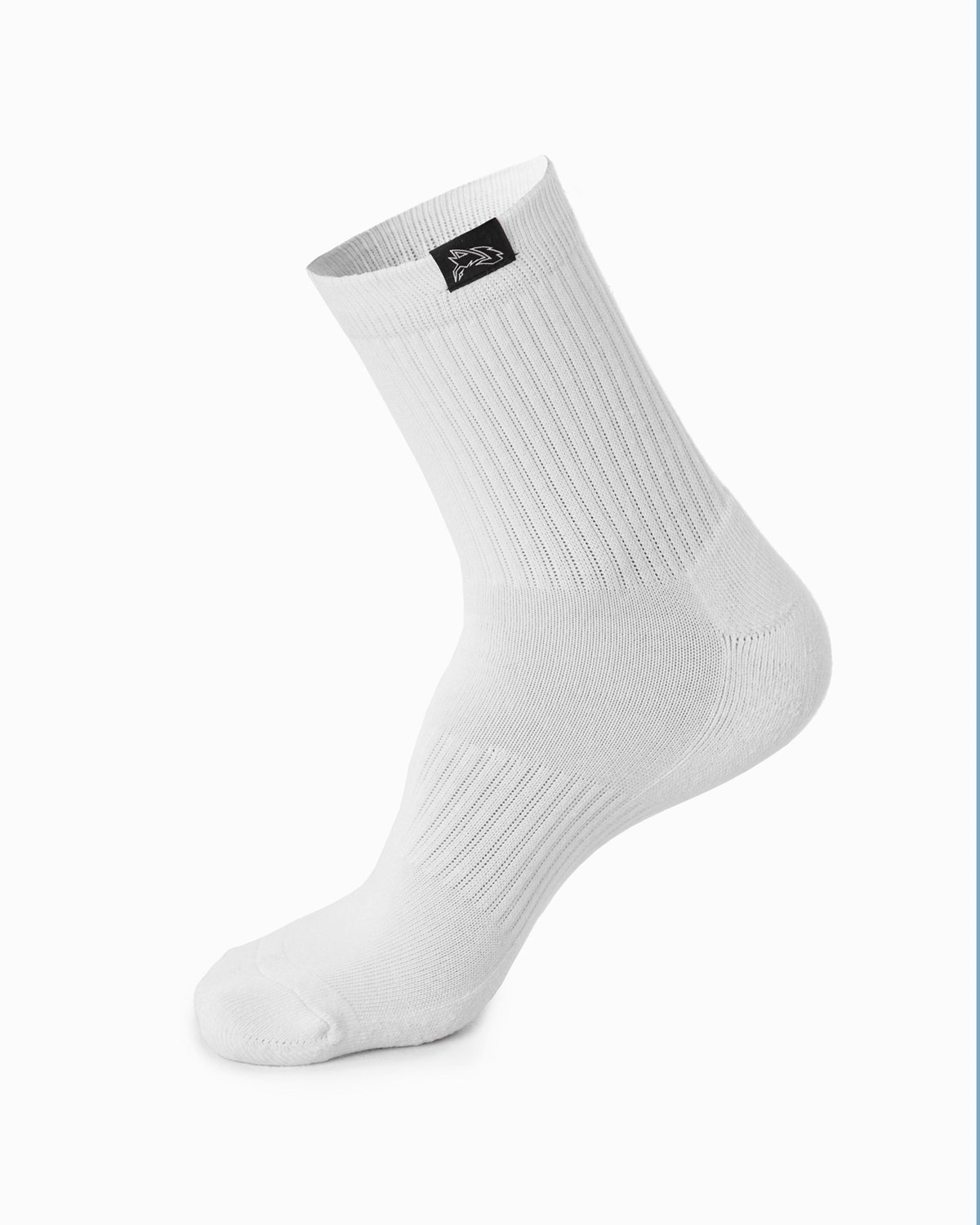 Alphalete Crew Sock Blanche Femme | ZOW-06157043