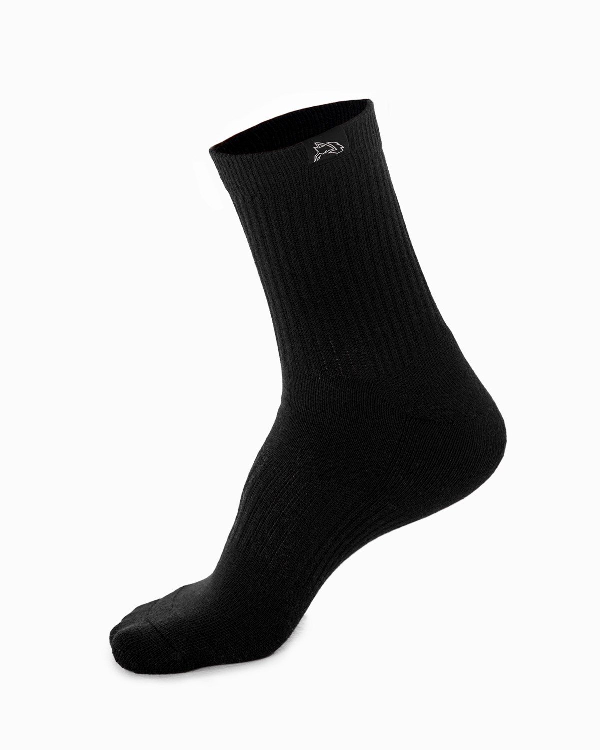 Alphalete Crew Sock Noir Femme | ELX-45144872