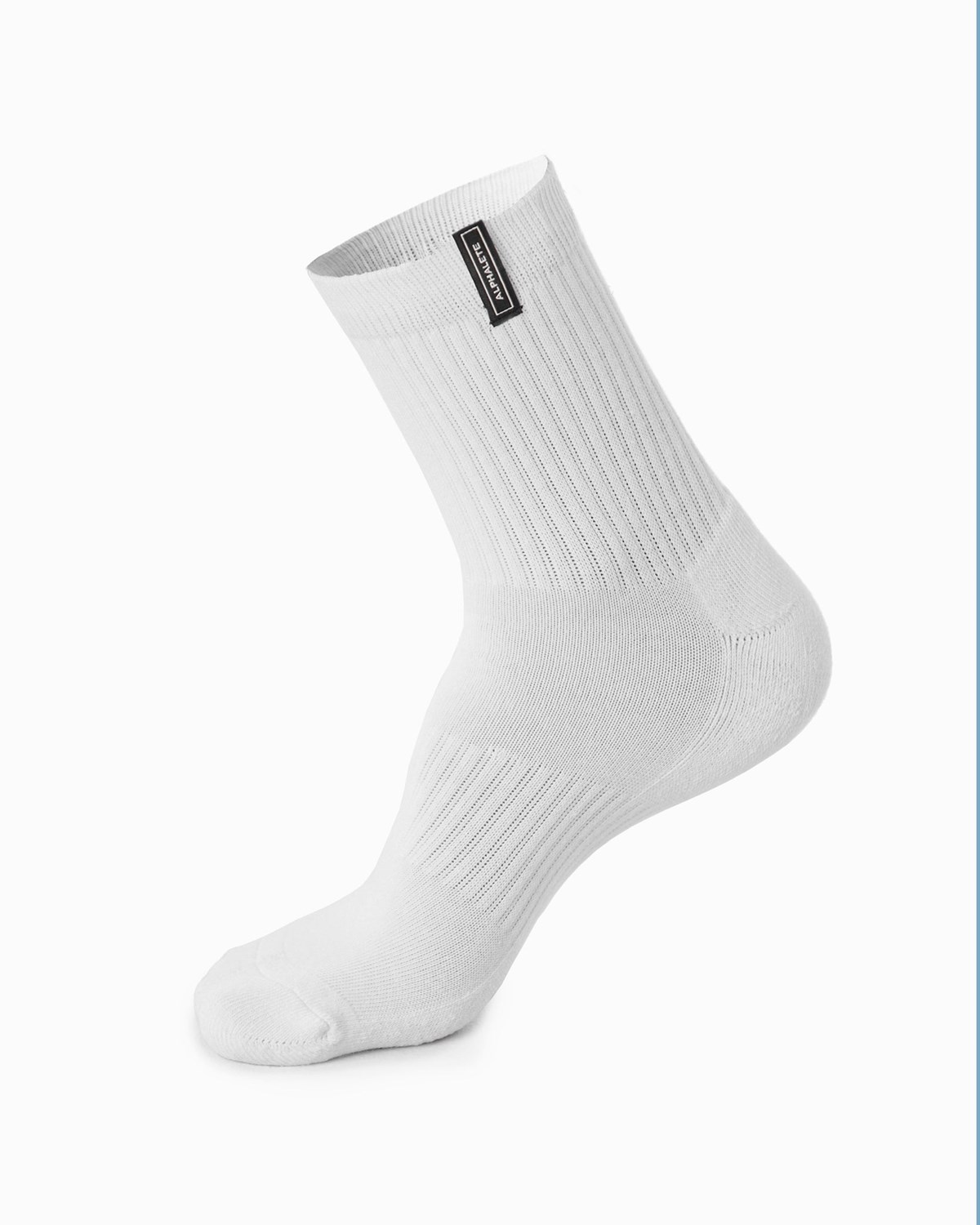 Alphalete Crew Sock Blanche Femme | TPD-80560385