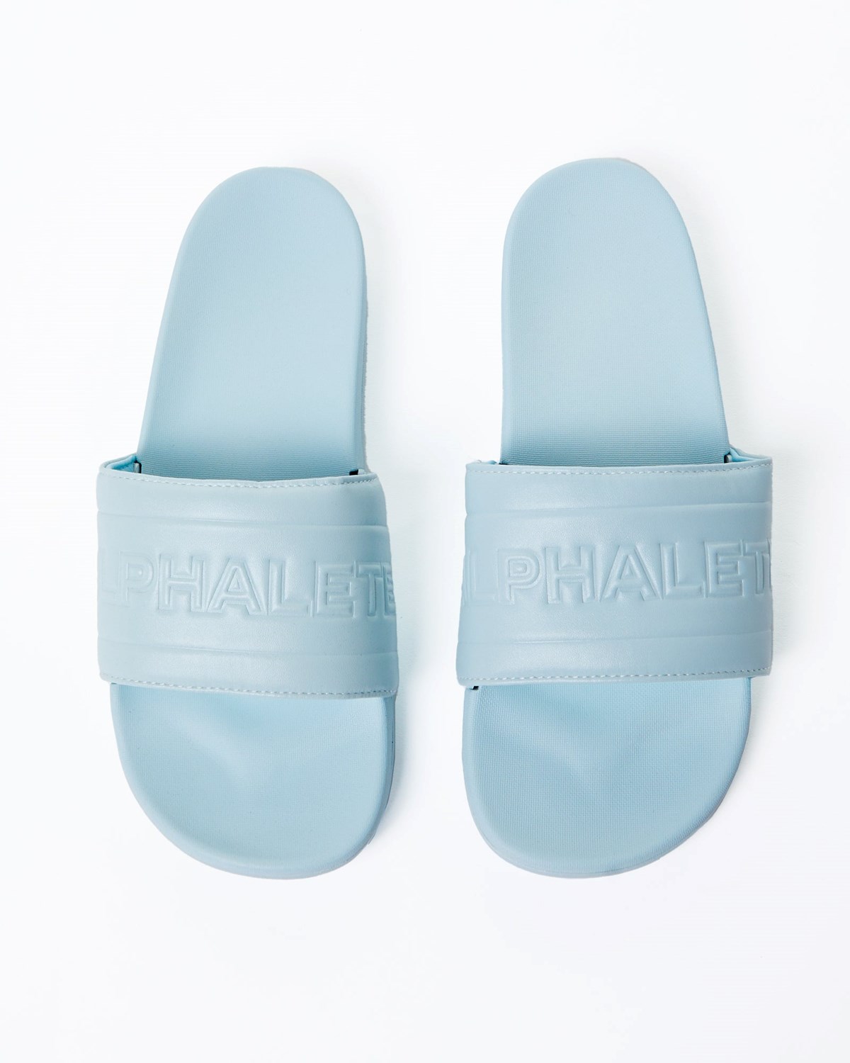 Alphalete Slides Bleu Clair Femme | ZBM-26958277