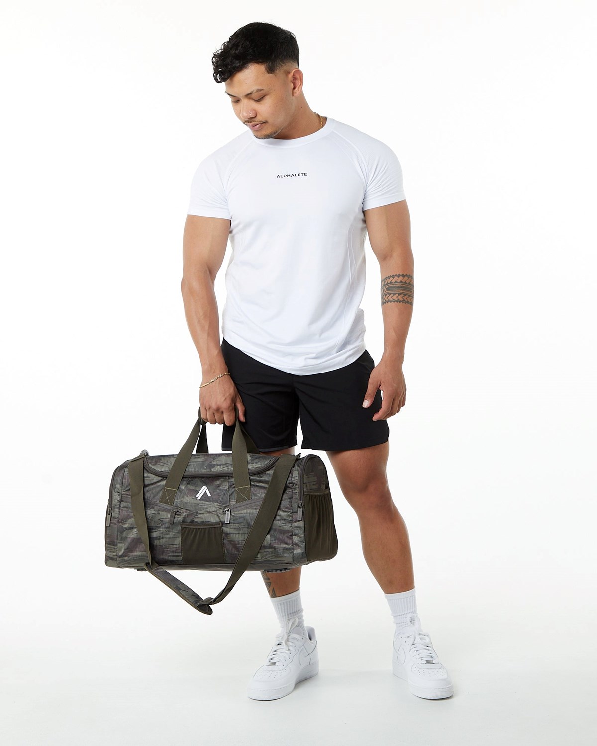 Alphalete Duffel Bag Vert Olive Camouflage Femme | MPM-27281910