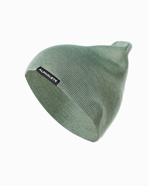 Alphalete Coton Knit Beanie Sage Femme | AMS-98482173