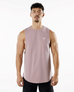 Alphalete Fitted Performance Tank Mauve Homme | ROY-43105059