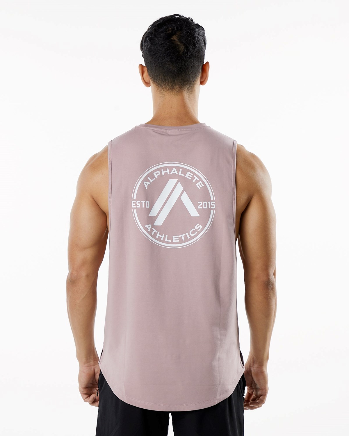 Alphalete Fitted Performance Tank Mauve Homme | ROY-43105059