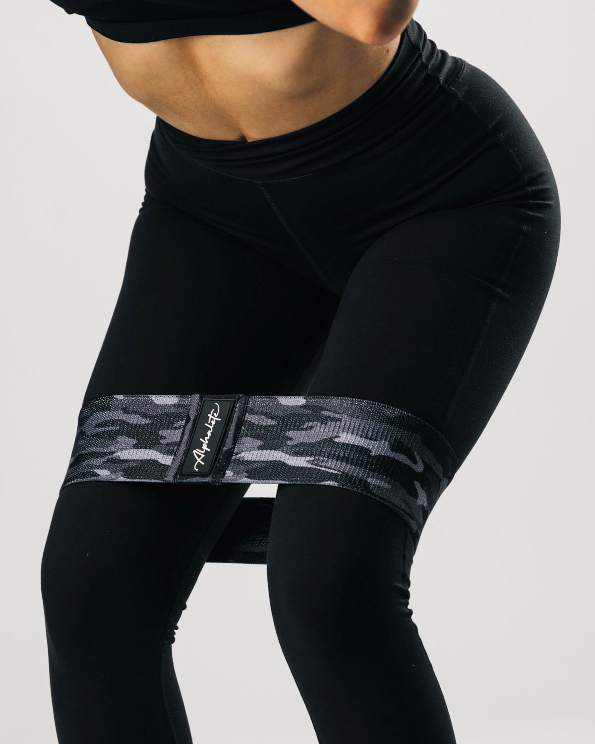 Alphalete Alphalete Glute Band Noir Camouflage Femme | MCC-14097042