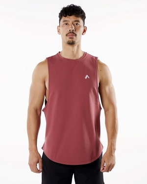 Alphalete Fitted Performance Tank Gingerbread Homme | ZJU-13904983