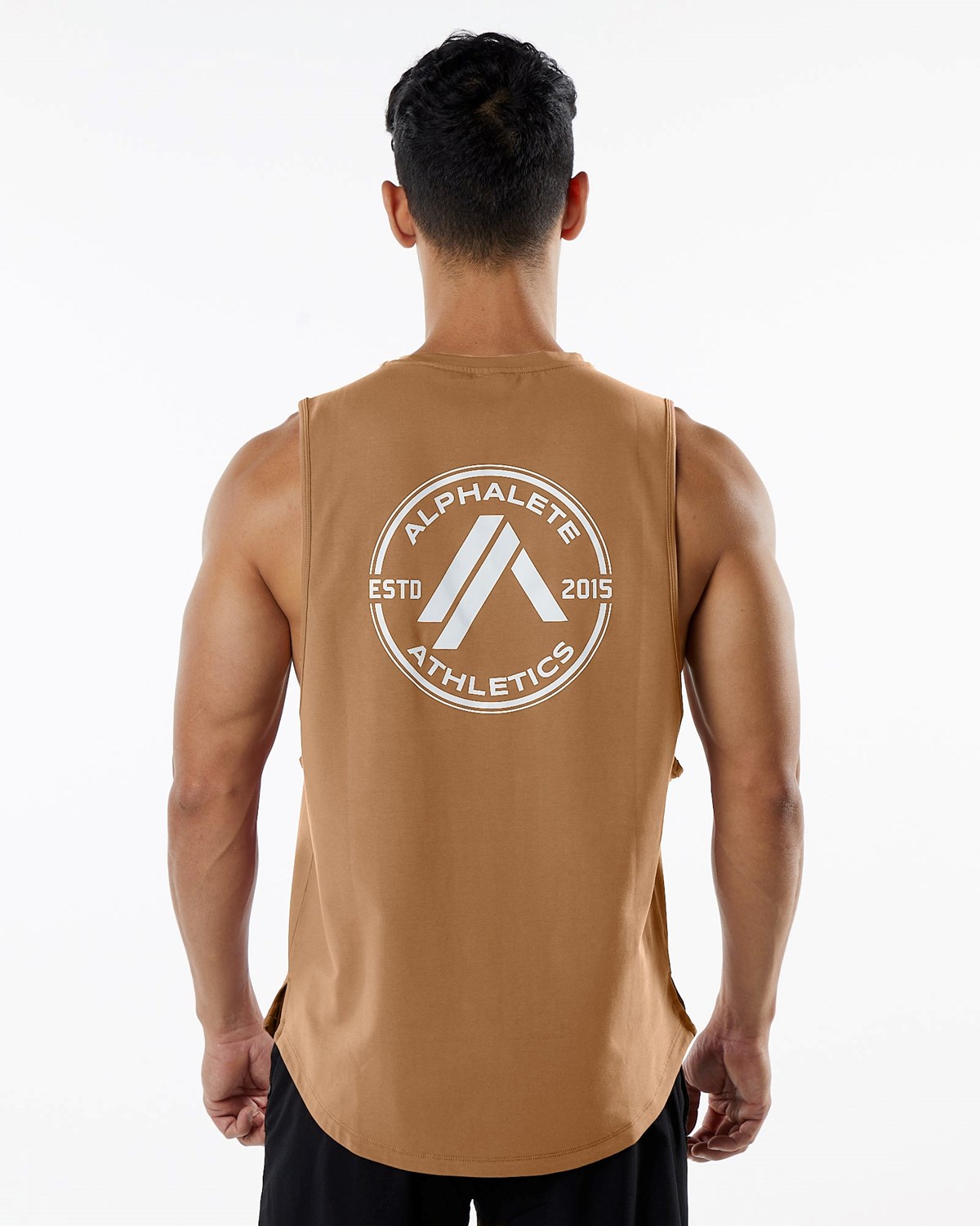 Alphalete Fitted Performance Tank Rust Homme | OKT-07664545