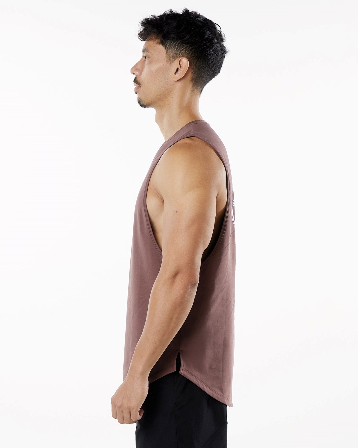 Alphalete Fitted Performance Tank Merlot Homme | YKJ-95315345