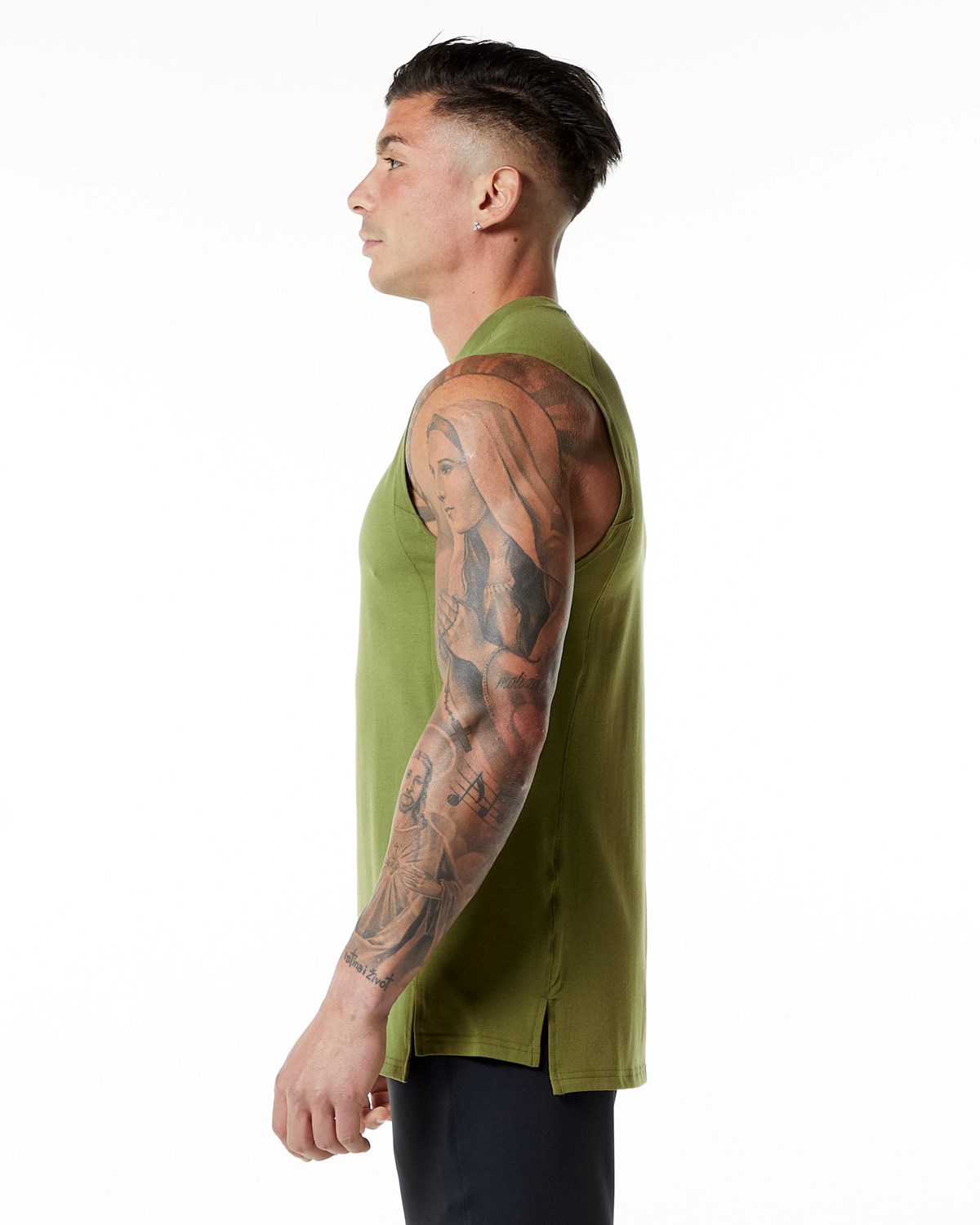 Alphalete High-Neck Premium Tank Vert Homme | LMA-50867221