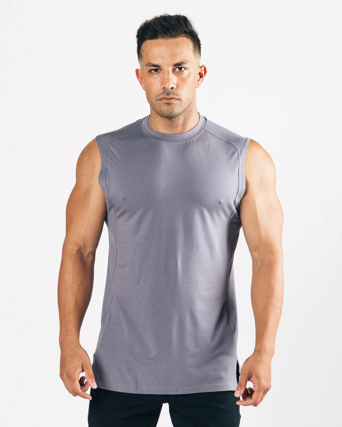 Alphalete High-Neck Premium Cutoff Still Water Homme | ZQL-90247424