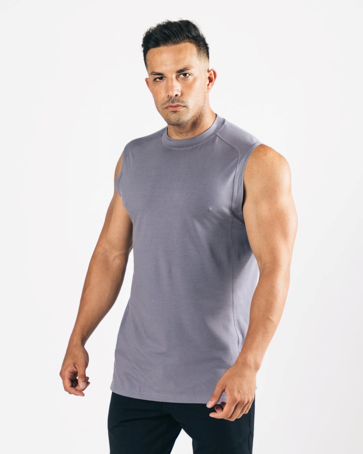 Alphalete High-Neck Premium Cutoff Still Water Homme | ZQL-90247424