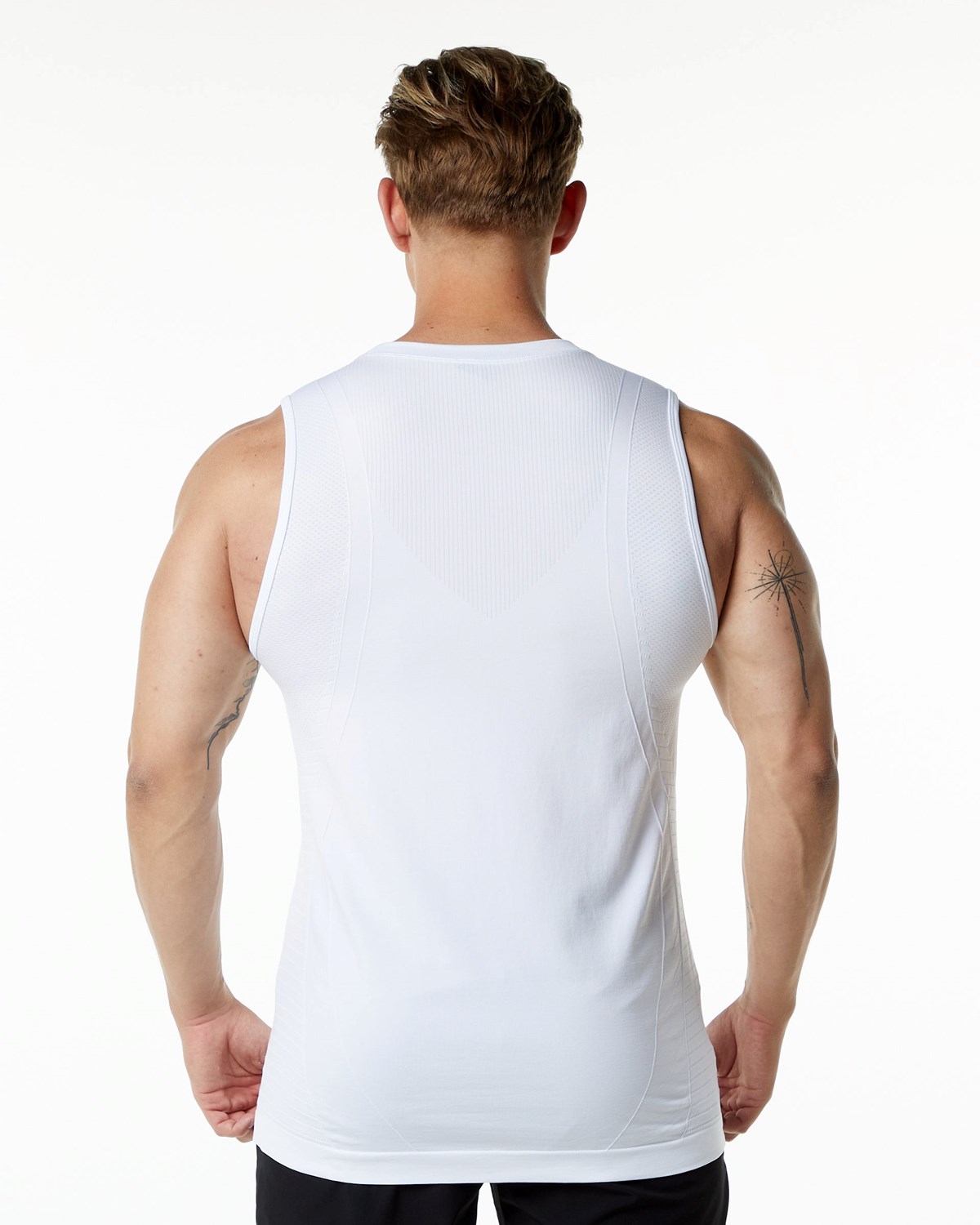 Alphalete High Performance Seamless Tank Blanche Homme | OTC-83293604