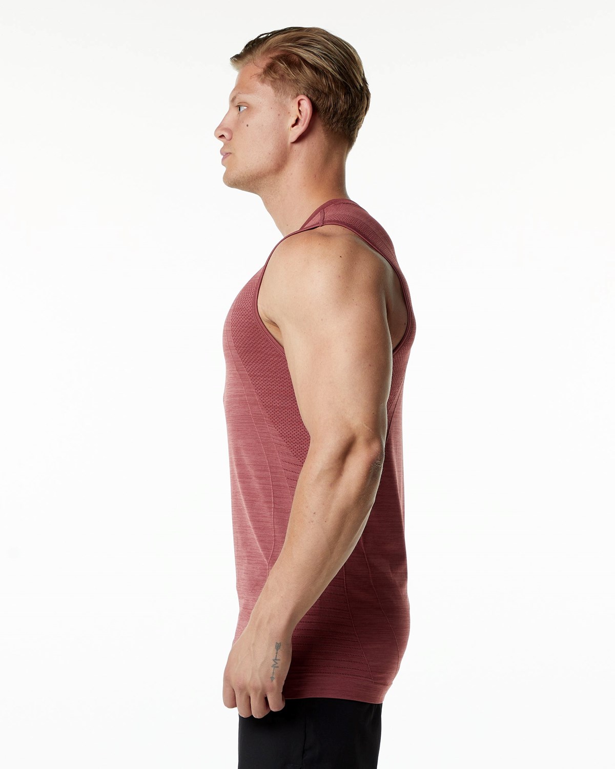 Alphalete High Performance Seamless Tank Gingerbread Homme | IAQ-18010688