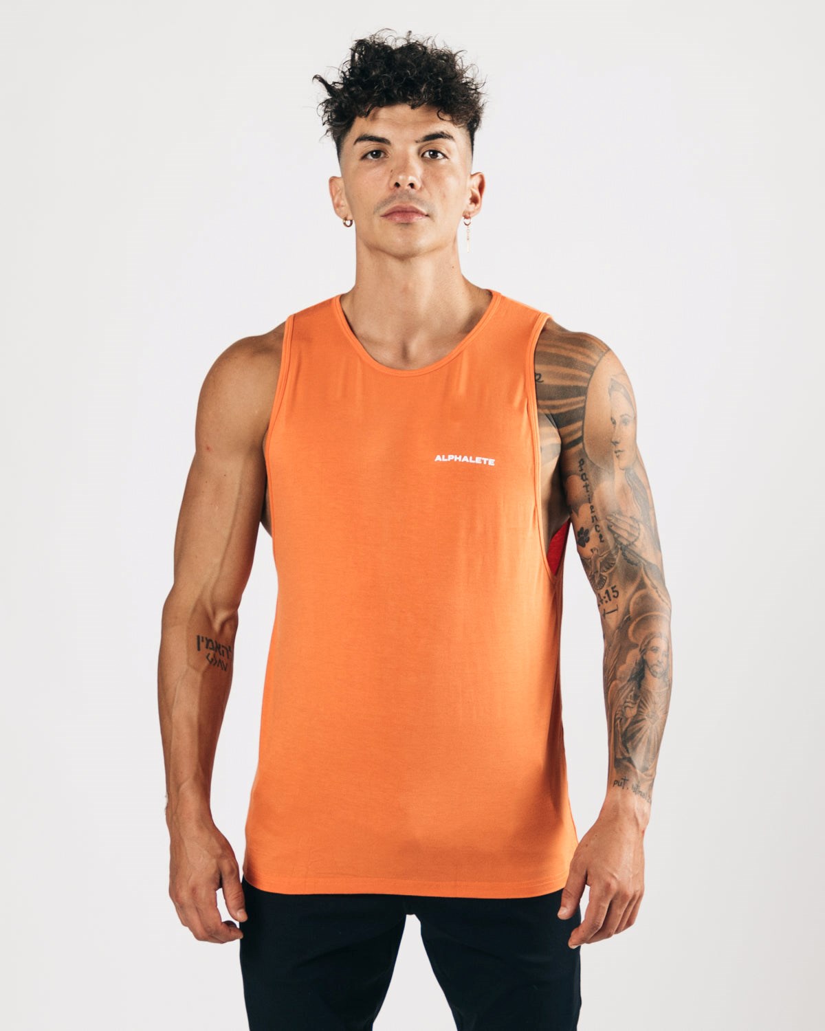 Alphalete Ultra-Stretch Tank Melon Homme | KSN-16016832