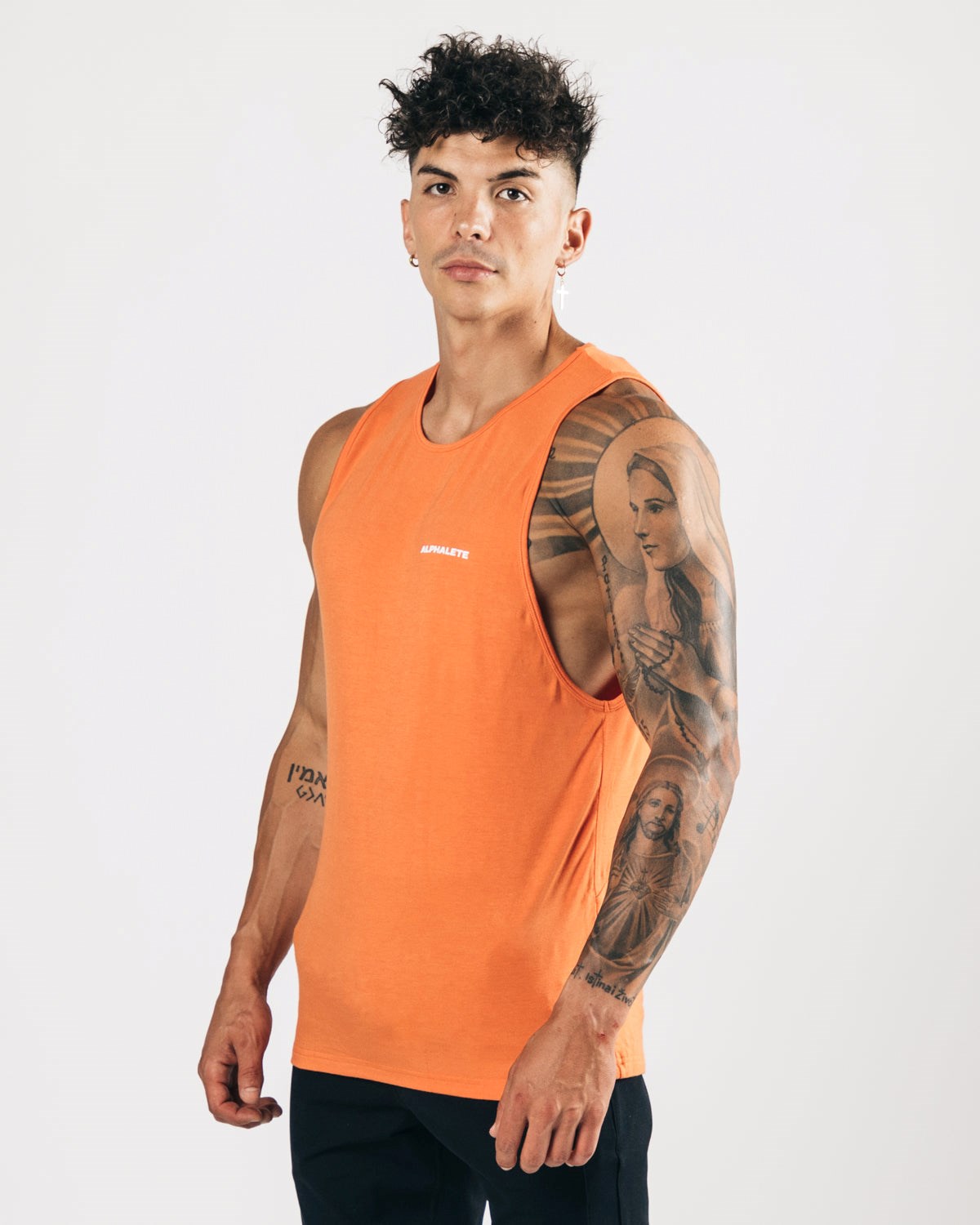 Alphalete Ultra-Stretch Tank Melon Homme | KSN-16016832