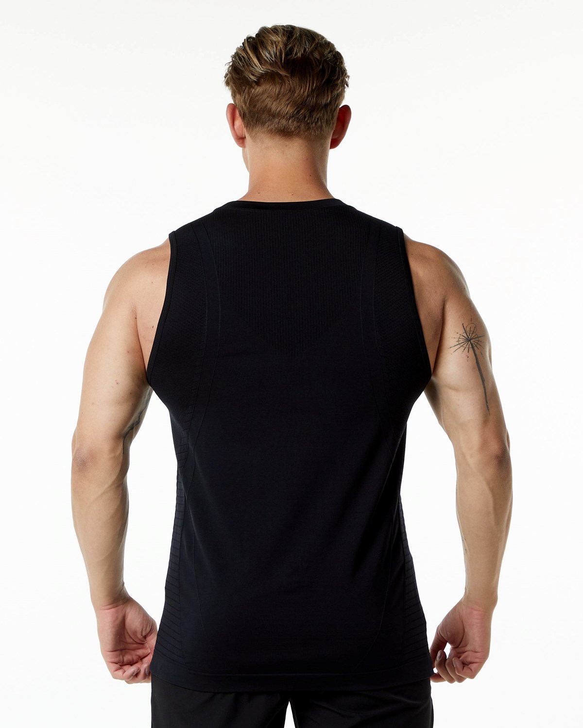 Alphalete High Performance Seamless Tank Noir Homme | AZU-92753898