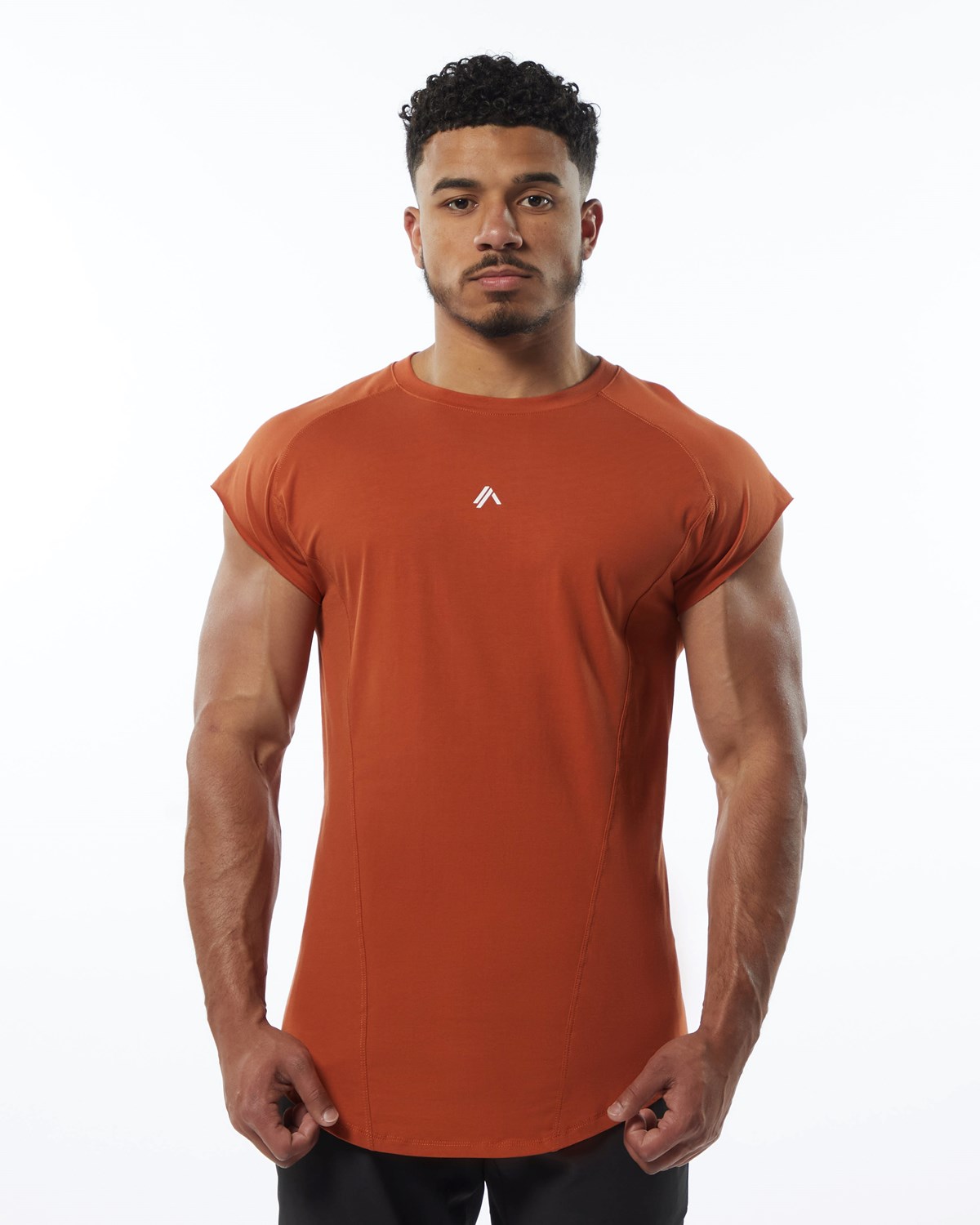 Alphalete High Performance Sans Manches Tee Sour Tangerine Homme | OKH-30835630