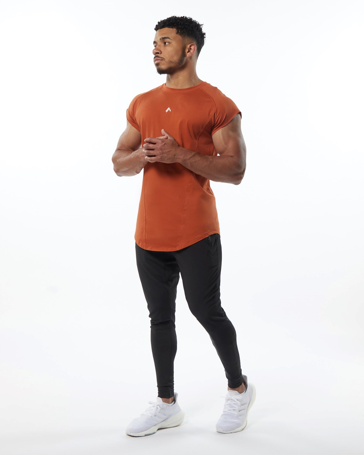 Alphalete High Performance Sans Manches Tee Sour Tangerine Homme | OKH-30835630