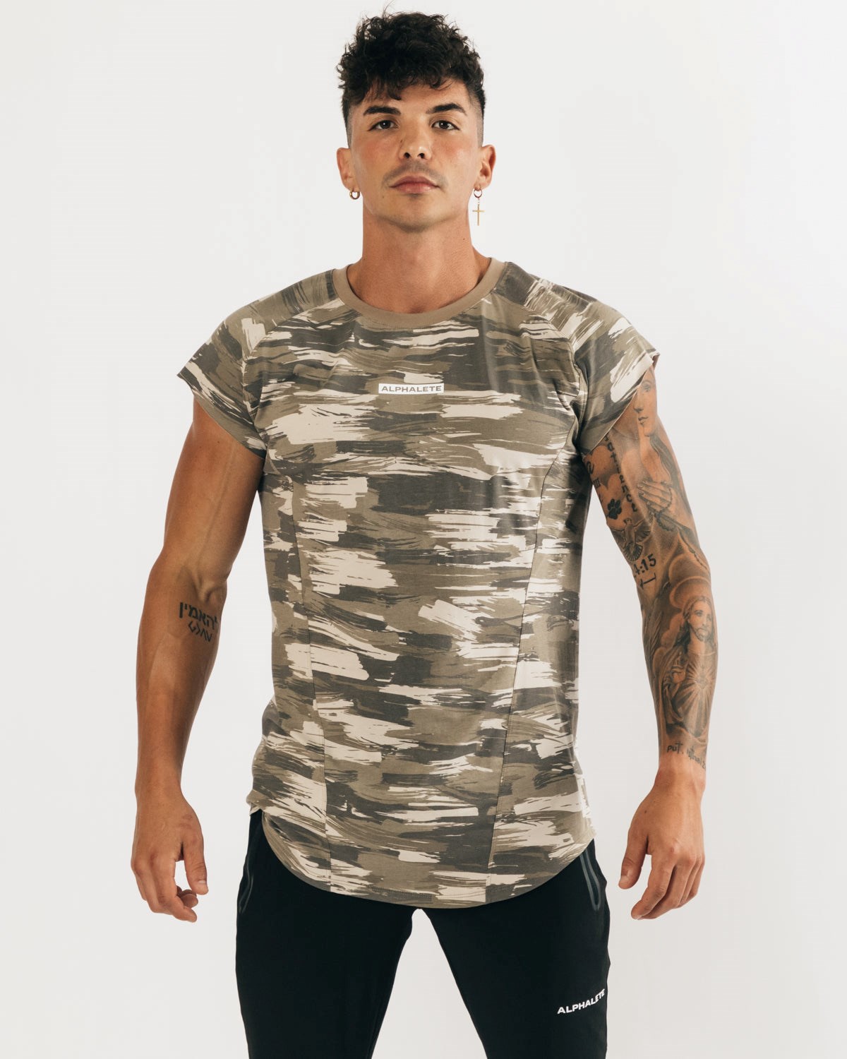 Alphalete High Performance Sans Manches Tee Camouflage Homme | GBZ-89164986