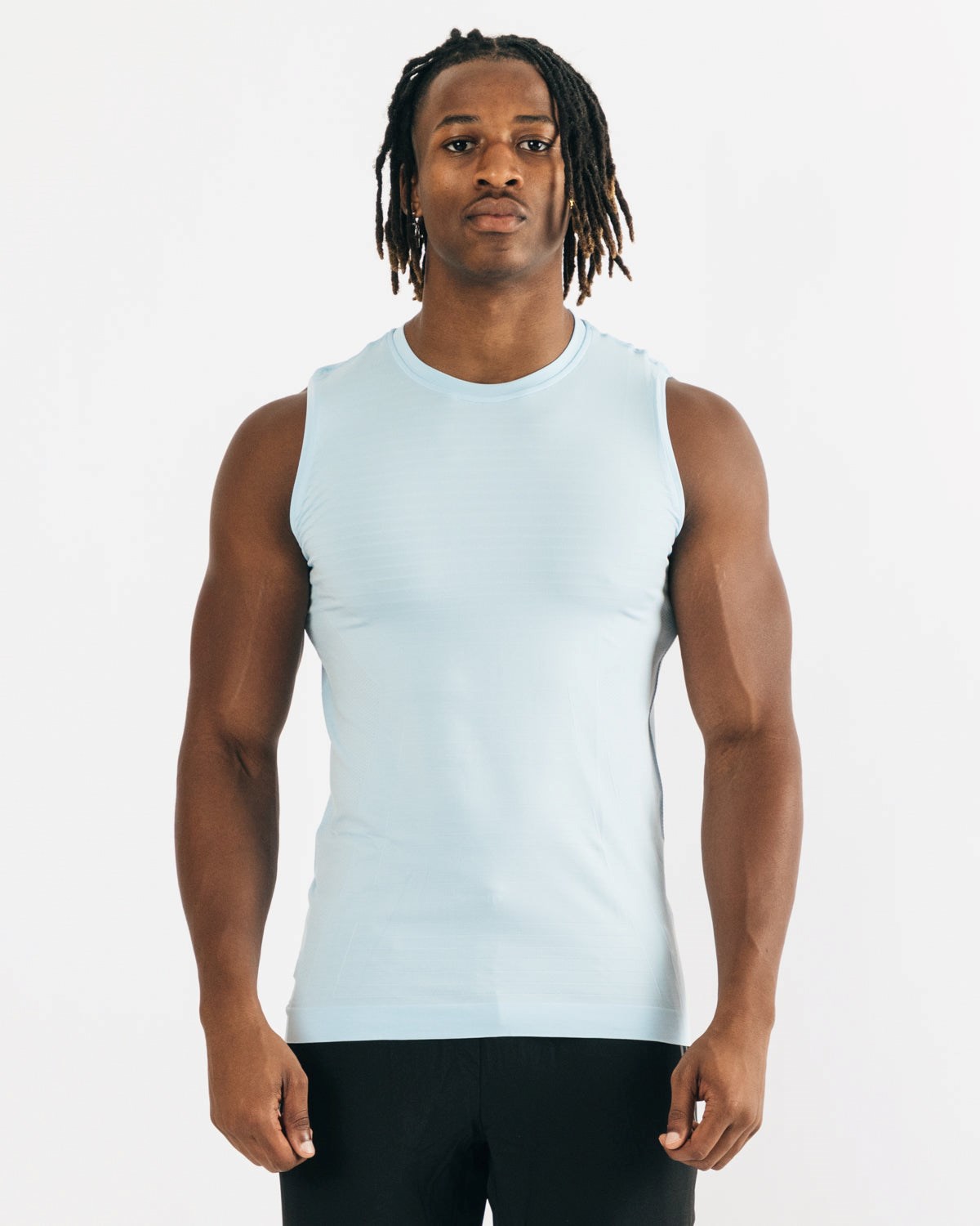 Alphalete High Performance Seamless Tank Bleu Homme | RHU-73388066