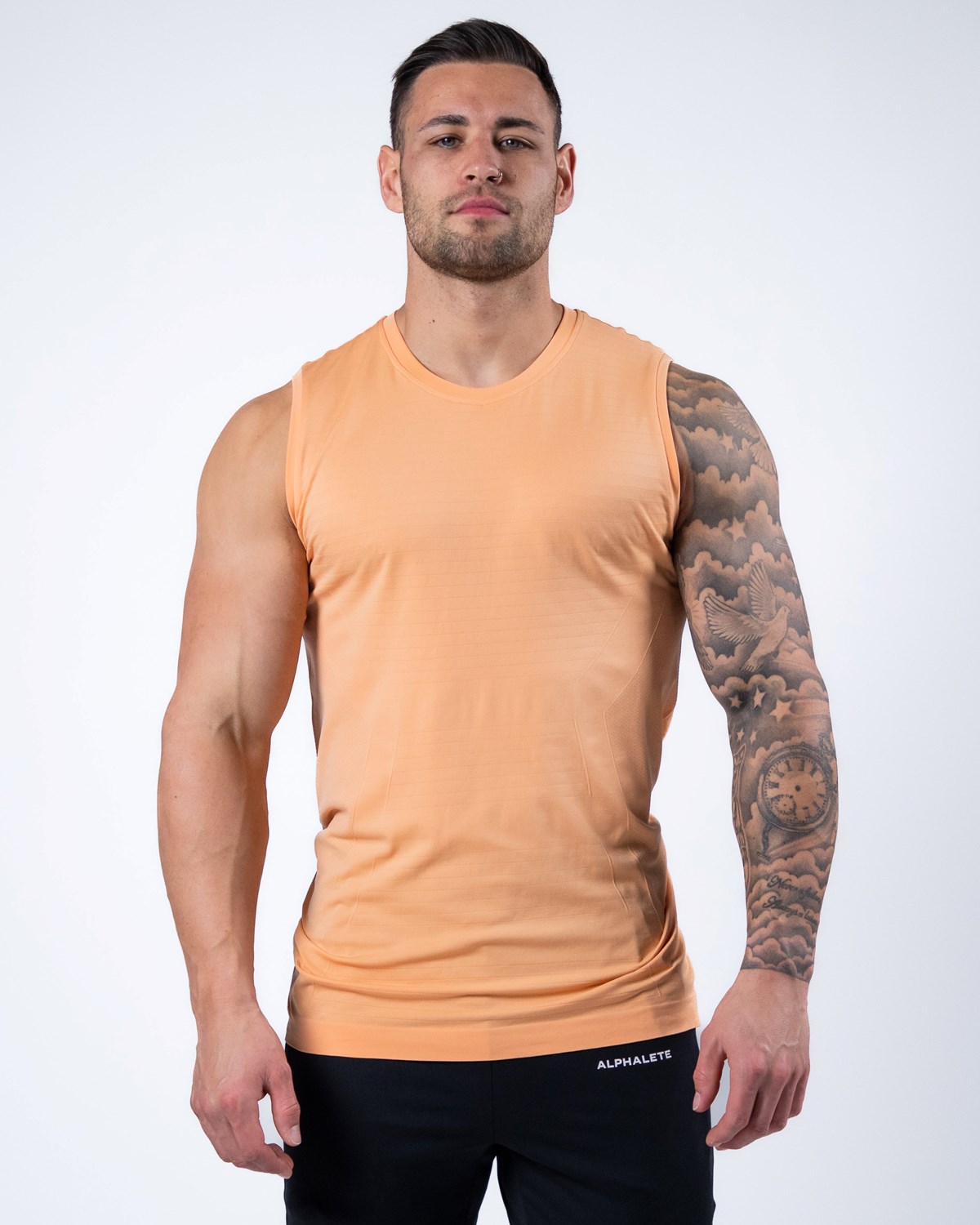 Alphalete High Performance Seamless Tank Corail Homme | NUM-40541527