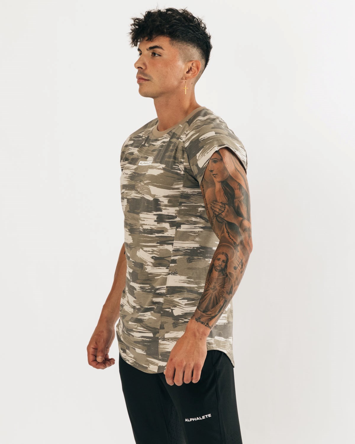 Alphalete High Performance Sans Manches Tee Camouflage Homme | GBZ-89164986