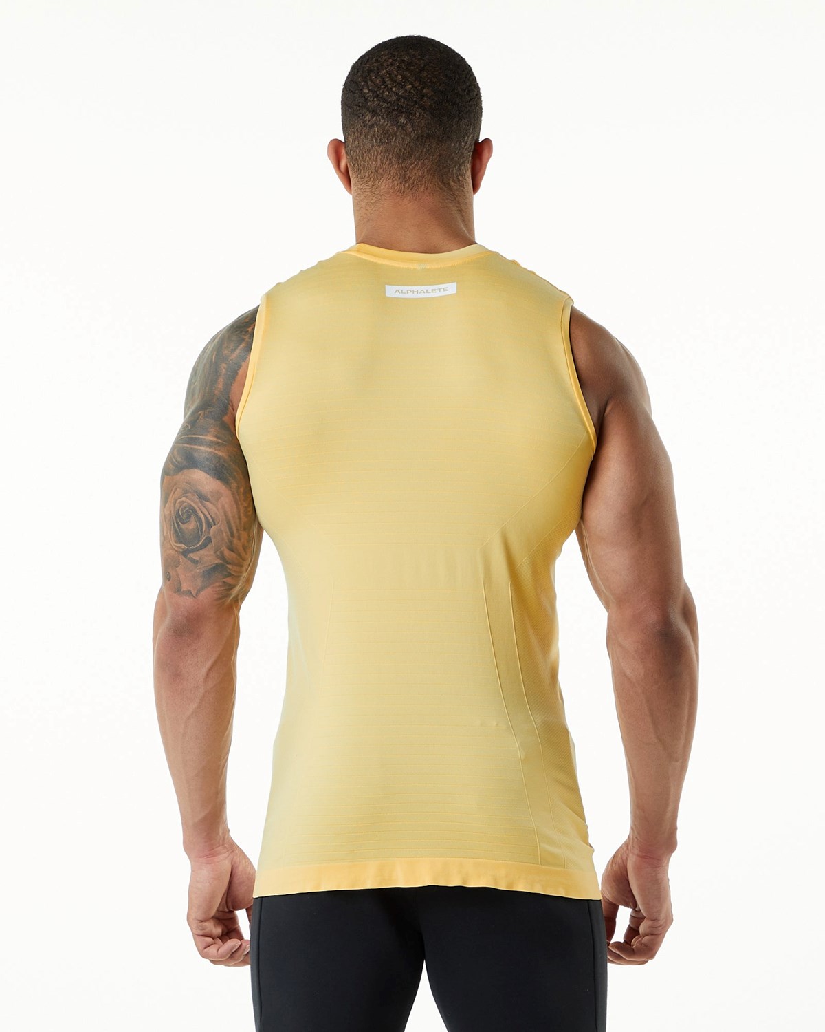 Alphalete High Performance Seamless Tank Faded Honey Homme | YKM-19679992