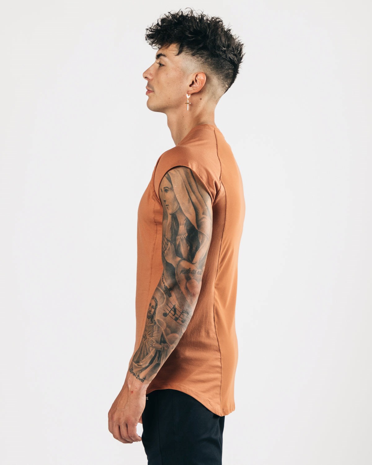 Alphalete High Performance Sans Manches Tee Clay Homme | LUY-38807387