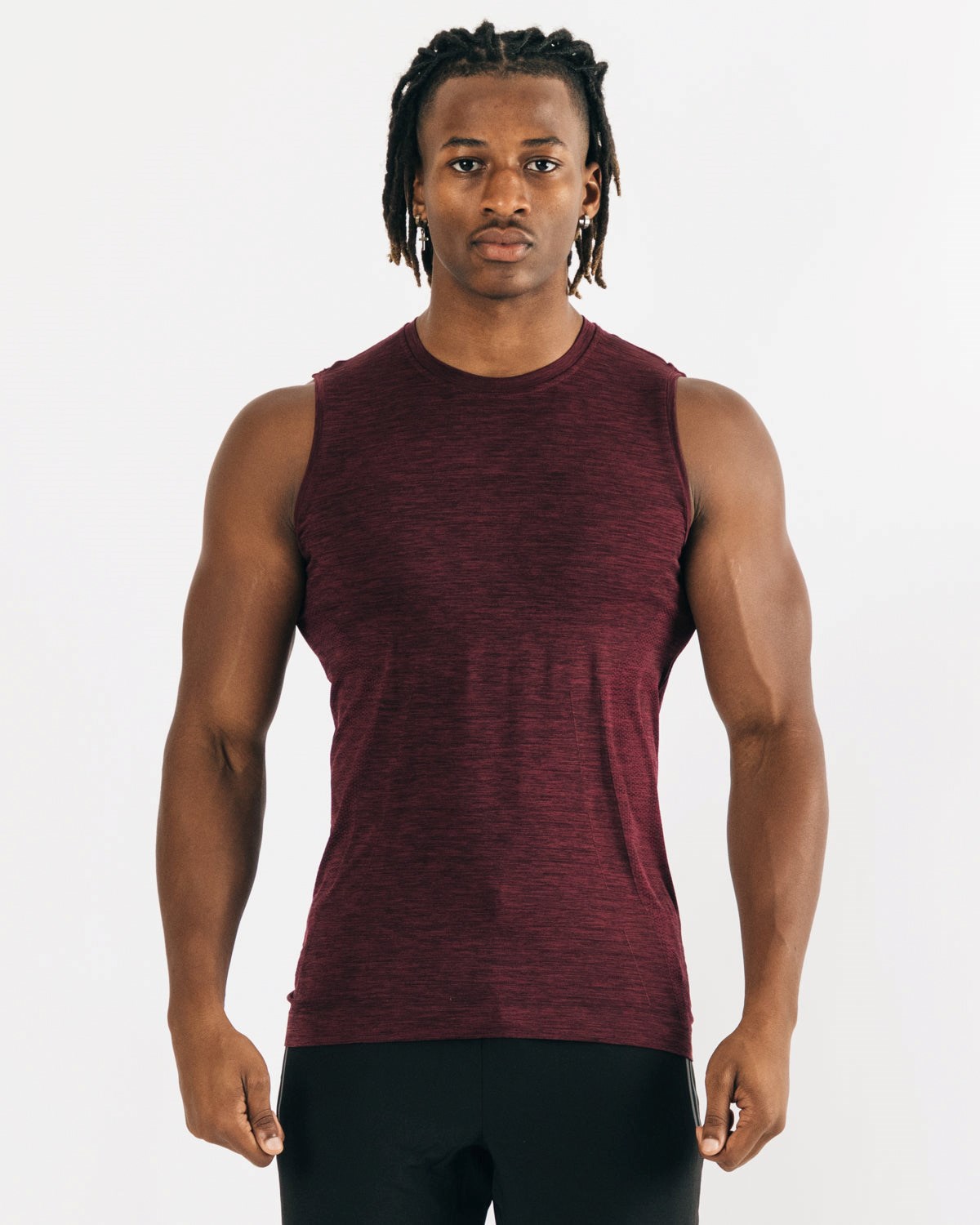 Alphalete High Performance Seamless Tank Noir Homme | AZA-75339344