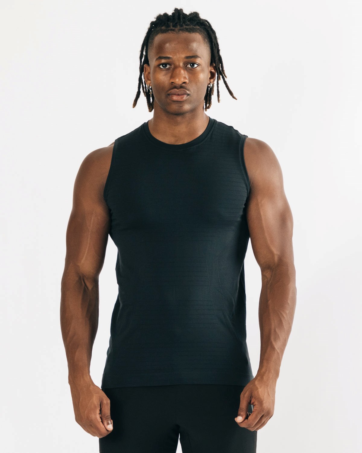 Alphalete High Performance Seamless Tank Noir Homme | YIZ-70898087