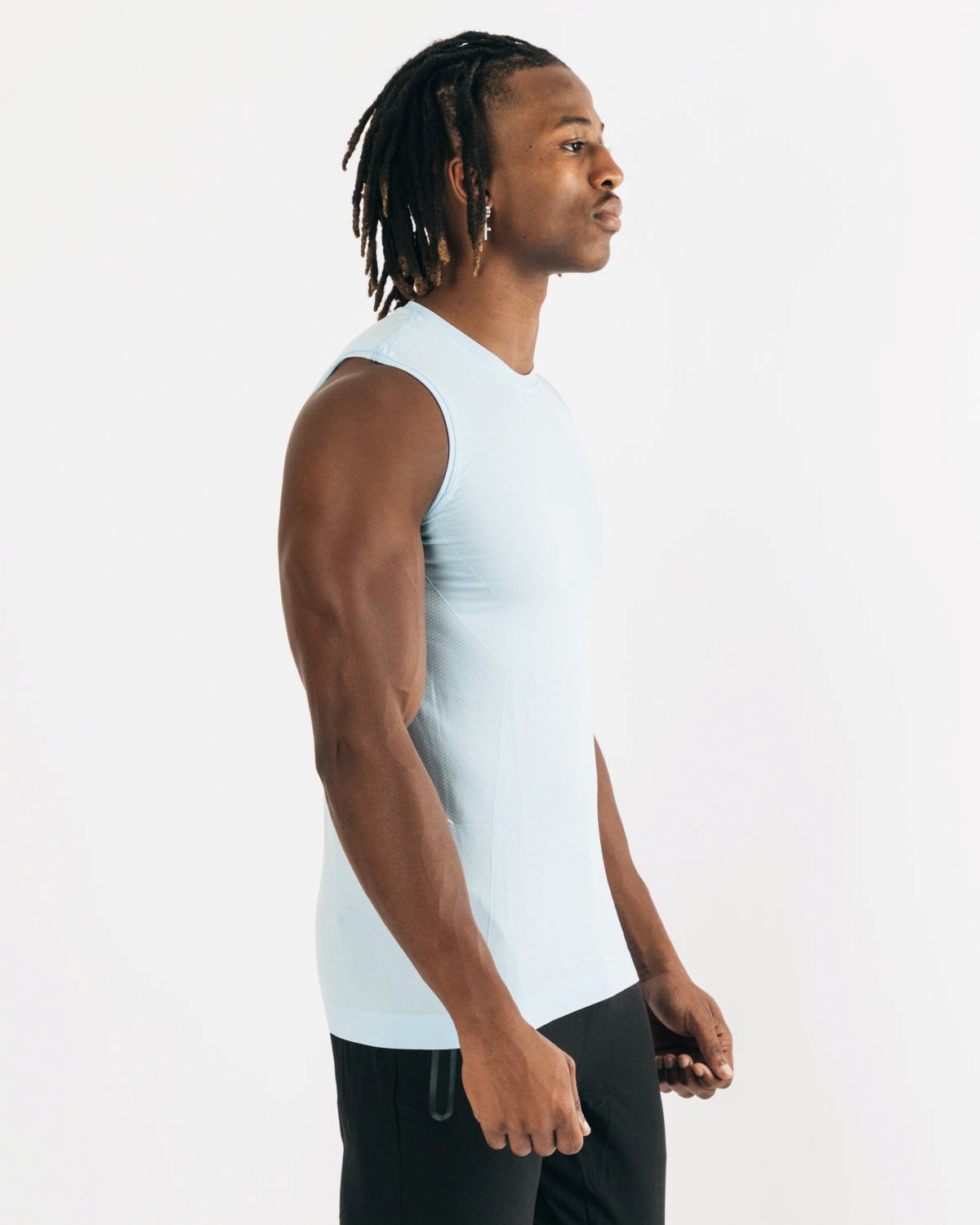 Alphalete High Performance Seamless Tank Bleu Homme | RHU-73388066