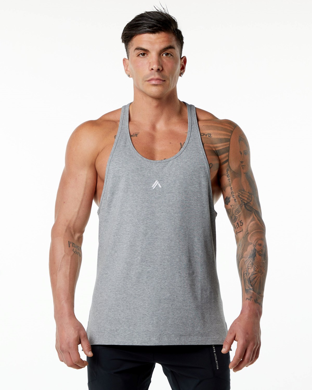 Alphalete Stepped Hem Stringer Grise Homme | HYS-59923652