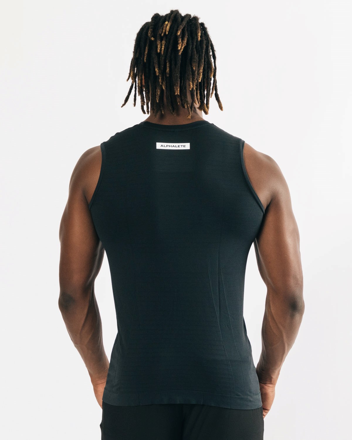 Alphalete High Performance Seamless Tank Noir Homme | YIZ-70898087