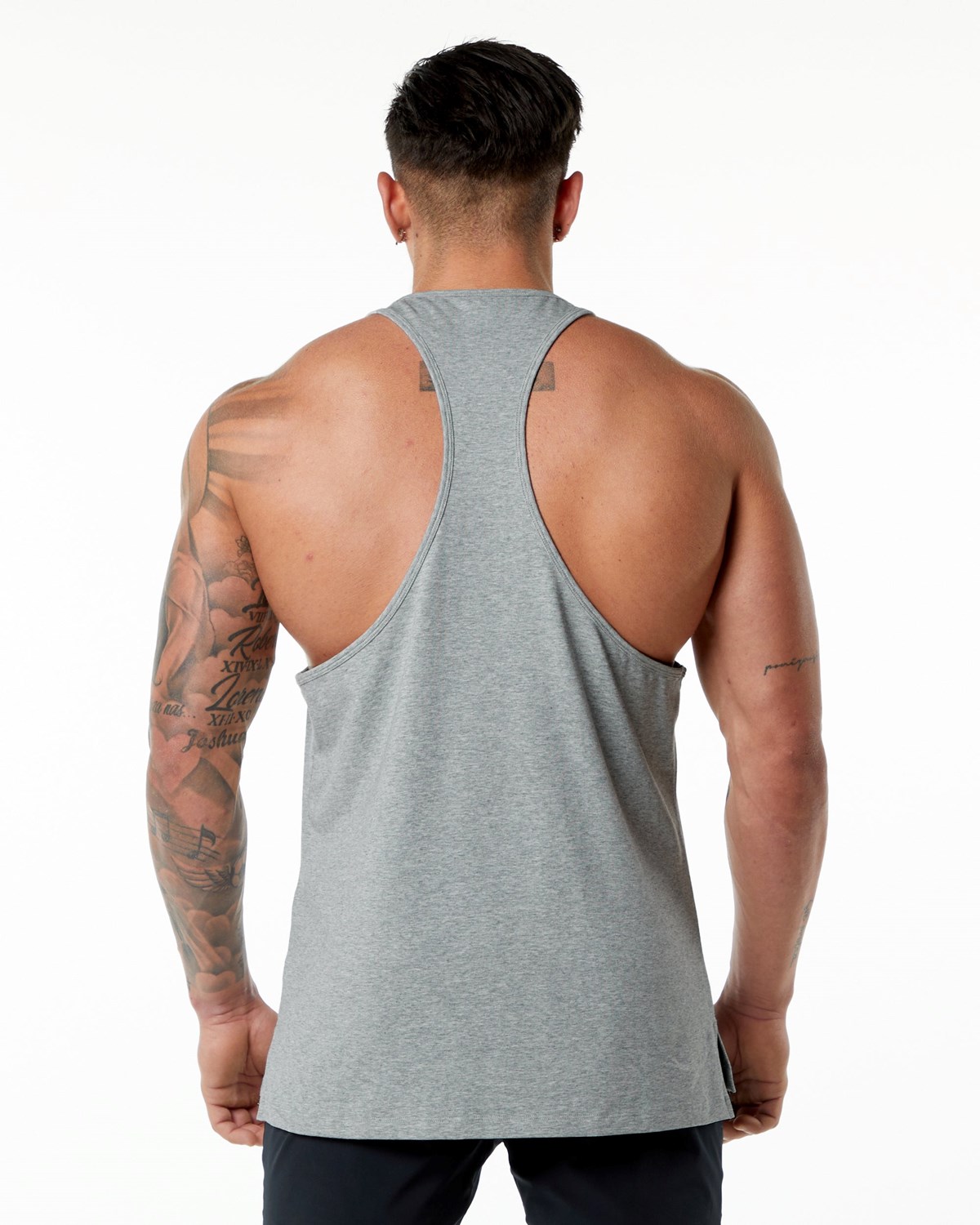 Alphalete Stepped Hem Stringer Grise Homme | HYS-59923652