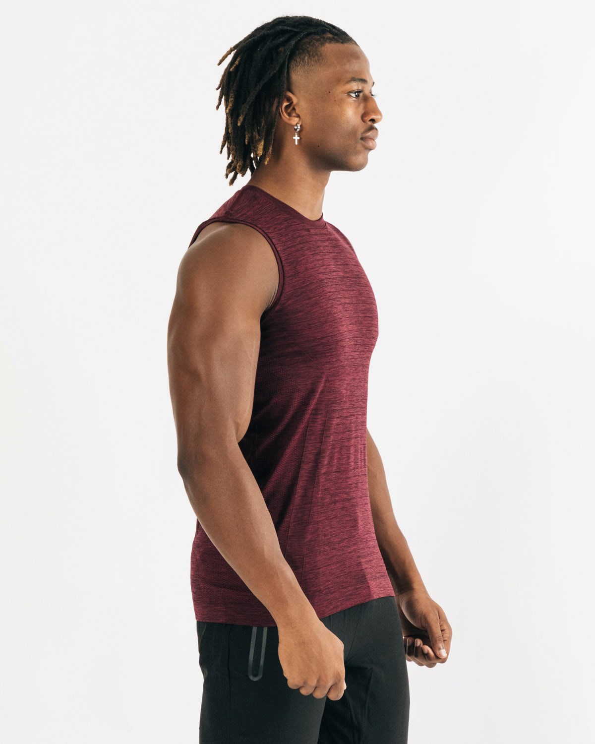 Alphalete High Performance Seamless Tank Noir Homme | AZA-75339344