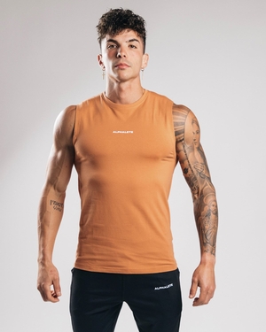 Alphalete Fitted Performance Tank Clay Homme | LPP-21766960