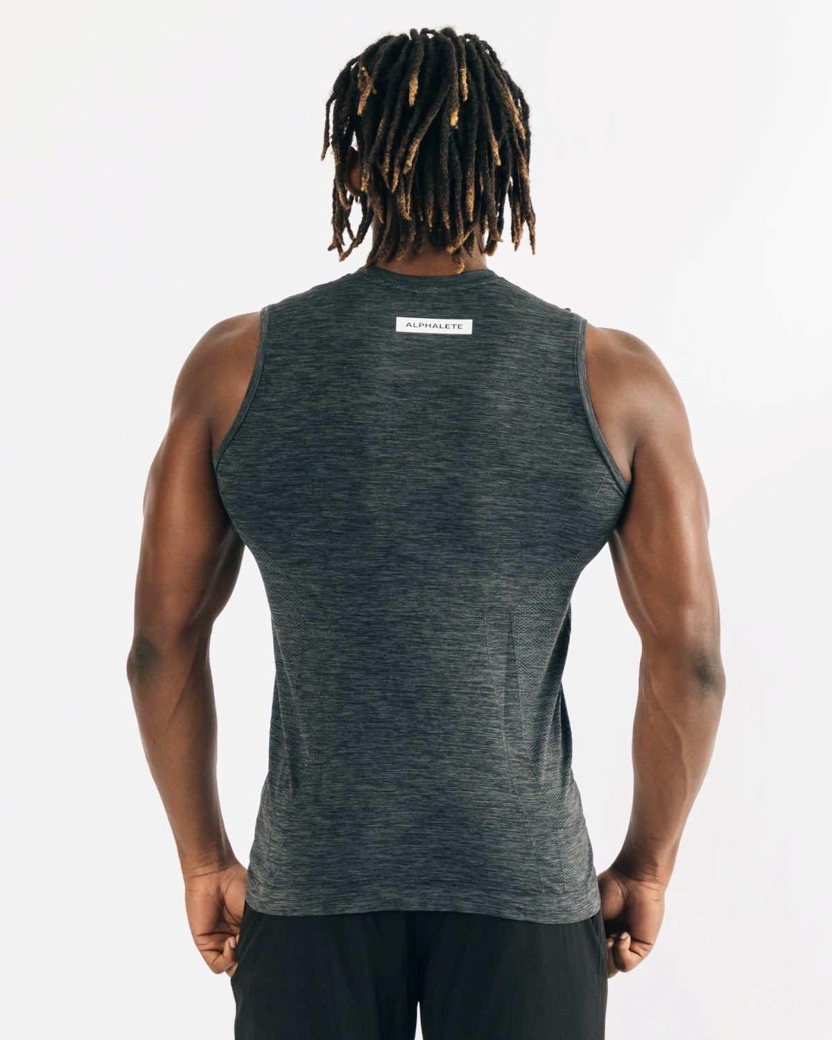 Alphalete High Performance Seamless Tank Noir Homme | XHW-32085308