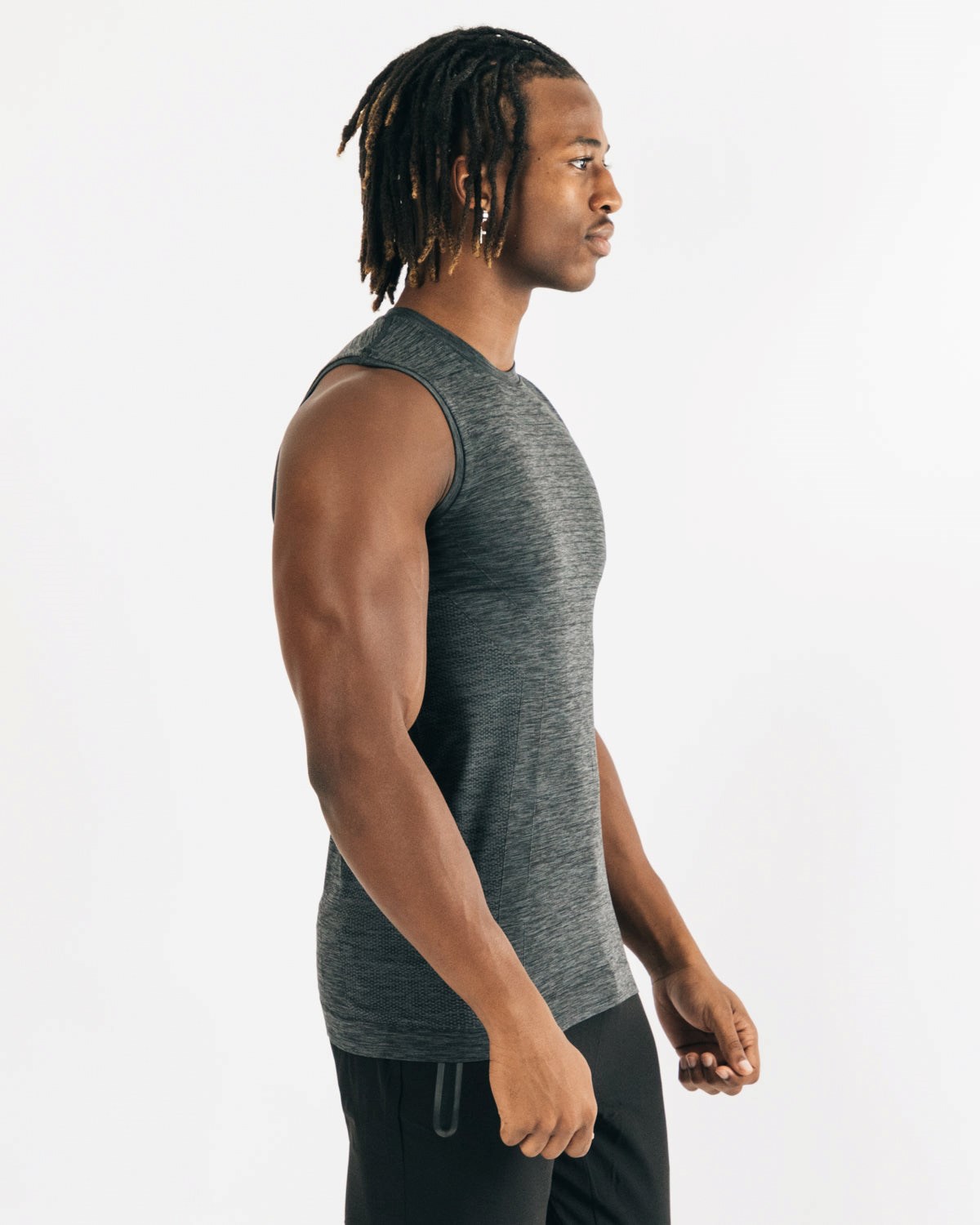 Alphalete High Performance Seamless Tank Noir Homme | XHW-32085308